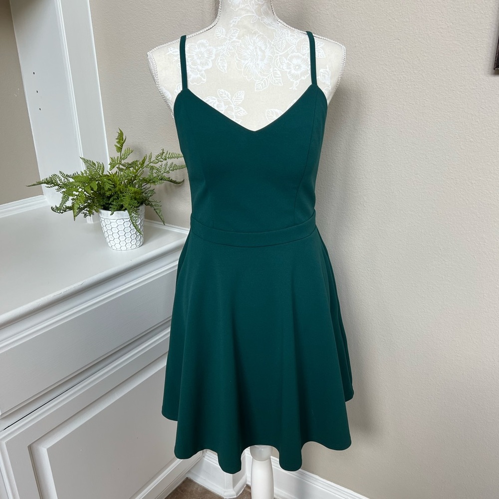 Speechless emerald green dress